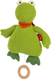 Sigikid Baby Strick-Spieluhr Frosch 26cm