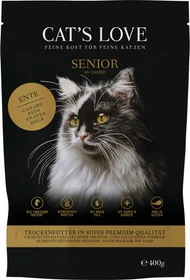 Cat's Love Trocken Senior Ente, 400g
