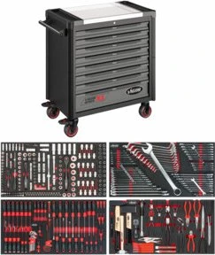 Vigor 1000 XL Werkzeugwagen bestückt inkl. 375-tlg. Zubehör