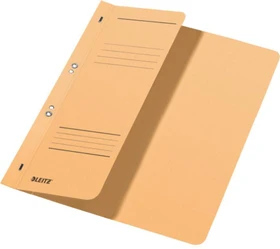 Leitz Ösen Schnellhefter für kaufmännische Heftung mit 1/2 Vorderdeckel, A4, beige, 50er-Pack