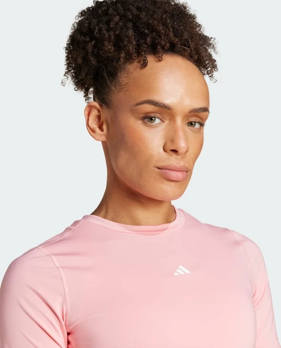 adidas Techfit Training Kompressionsshirt kurzarm semi pink spark (Damen)