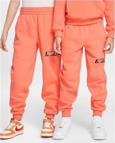 Nike Erling Haaland Club Fleece Trainingshose lang light wild mango/orange pulse (Junior)