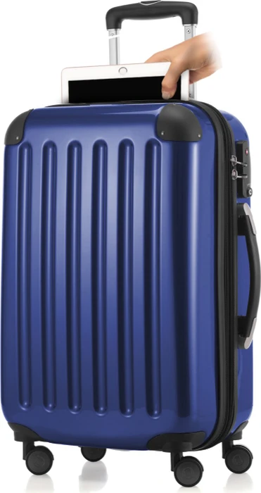 Hauptstadtkoffer Alex Spinner 55cm mit Laptopfach dunkelblau glänzend