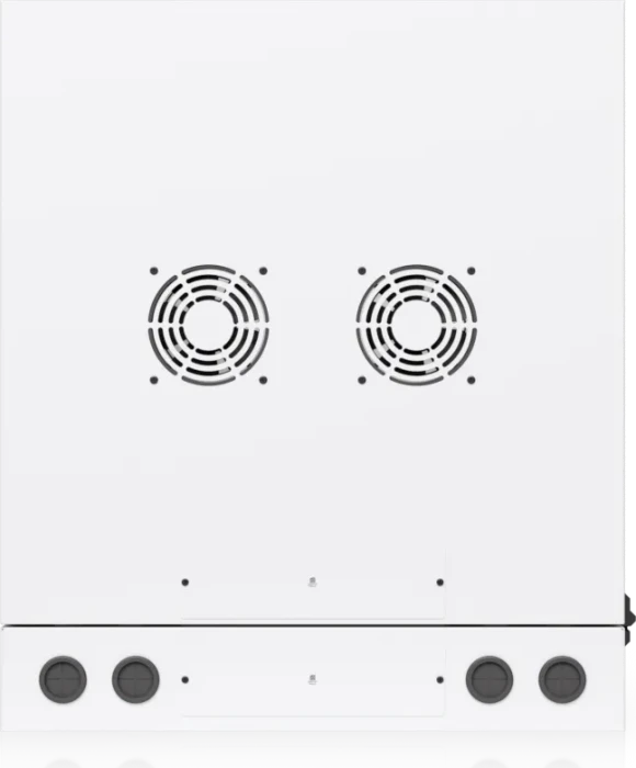 Ubiquiti 12U Rack Cabinet, 19" Wandgehäuse 12HE, Glastür, weiß, 703mm tief
