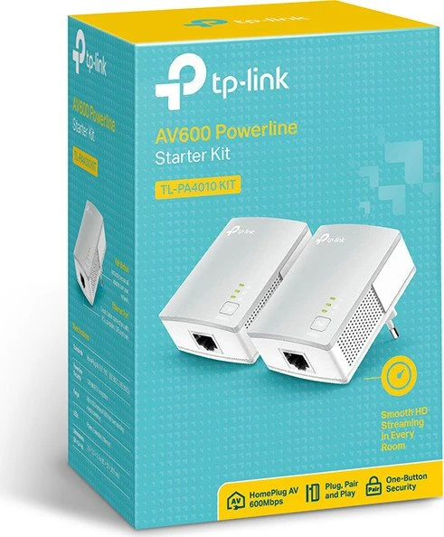 TP-Link Powerline AV600 Starter Kit, HomePlug AV, RJ-45, 2er-Pack