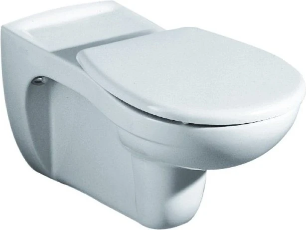 Geberit Vitalis Wand-WC Tiefspüler, verlängerte Ausladung, barrierefrei weiß/KeraTect