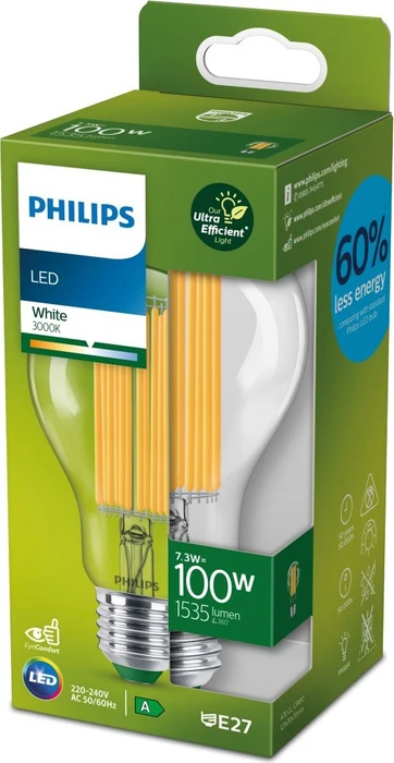 Philips Classic LED CL EELA E27 7.3-100W/830 SRT4