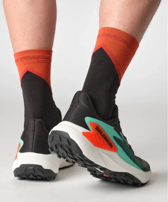 Salomon Genesis black/electric green/cherry tomato (Herren)