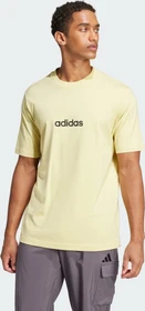 adidas Essentials Linear Single Jersey T-Shirt kurzarm powder yellow/black (Herren)