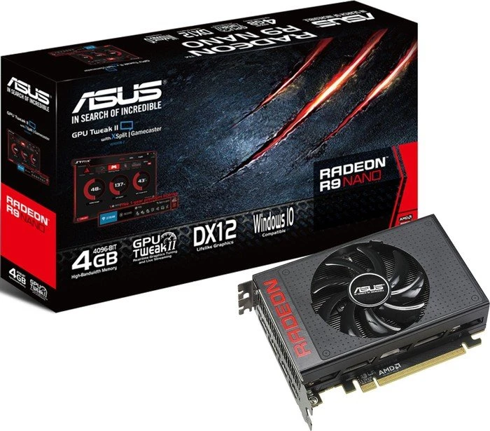 ASUS Radeon R9 Nano, R9NANO-4G, 4GB HBM, HDMI, 3x DP