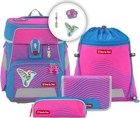 Step by Step Space Neon Kolibri Kaja Schultaschen-Set, 5-tlg.