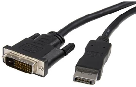 StarTech DisplayPort [Stecker]/DVI [Stecker] Adapterkabel schwarz, 1.8m (DP2DVIMM6)