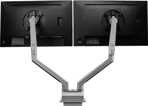 Fellowes Chicago Monitorarm Dual silber