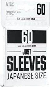 Gamegenic Just Sleeves Japanese Size schwarz, 60 Stück
