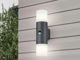 Trio Hoosic Sensor Wandleuchte 2-flammig anthrazit