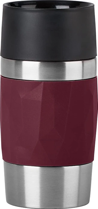Emsa Travel Mug Compact Isolierbecher 300ml weinrot