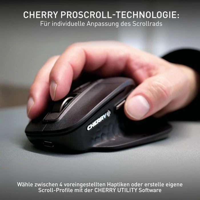 Cherry Stream Mouse Ultimate, schwarz/kupfer, USB/Bluetooth