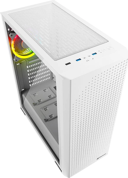 Sharkoon VS9 RGB White, weiß, Glasfenster