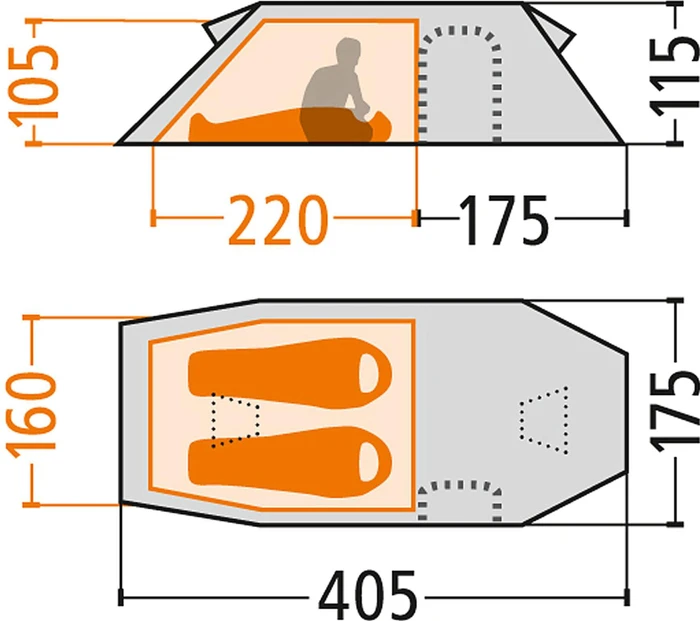 Hilleberg Nammatj 3 GT Tunnelzelt sand