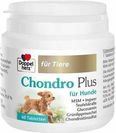 Doppelherz für Tiere Chondro Plus Tabletten für Hunde, 60 Stück