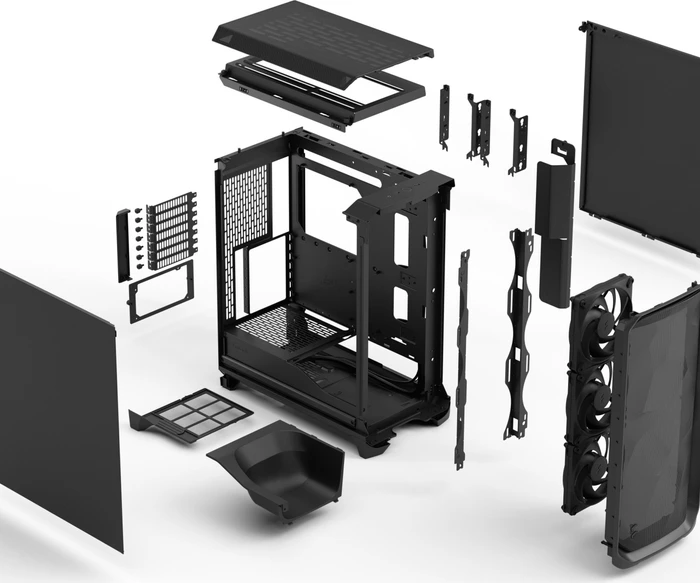 Fractal Design Meshify 3 Black Solid, schwarz