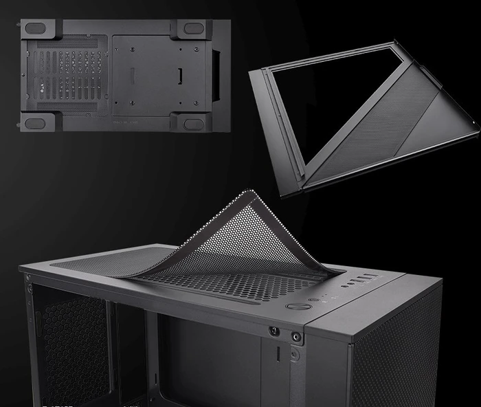 Thermaltake Divider 170 TG ARGB, schwarz, Glasfenster