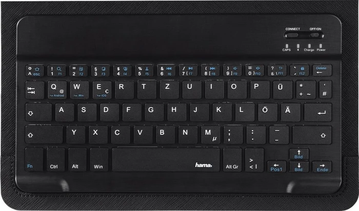 Hama KEY4ALL X3100 Tastatur mit Tablet-Tasche, schwarz, Bluetooth, DE