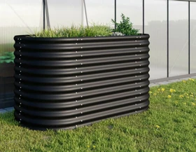 Vitavia Terra 858 Basic Hochbeet oval 162x82cm schwarz