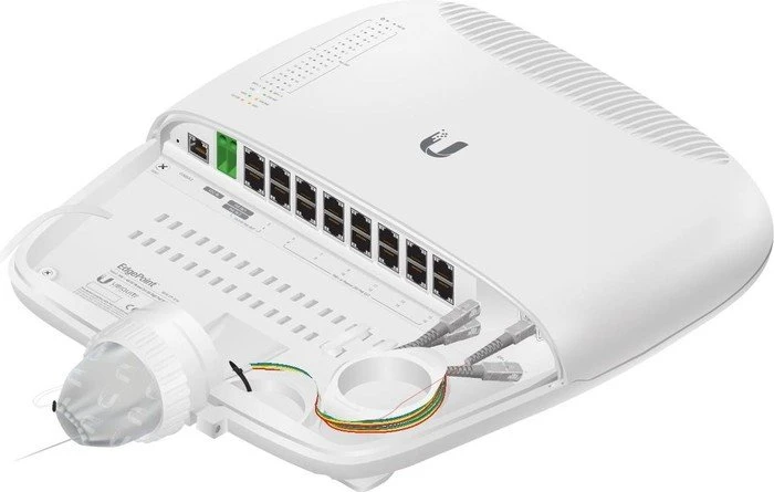 Ubiquiti EdgePoint Intelligent WISP Control Outdoor Wallmount Gigabit Managed Switch, 16x RJ-45, 2x SFP+, passiv PoE PD