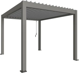 Biohort Pergola 3.5x3 quarzgrau-metallic/silber-metallic
