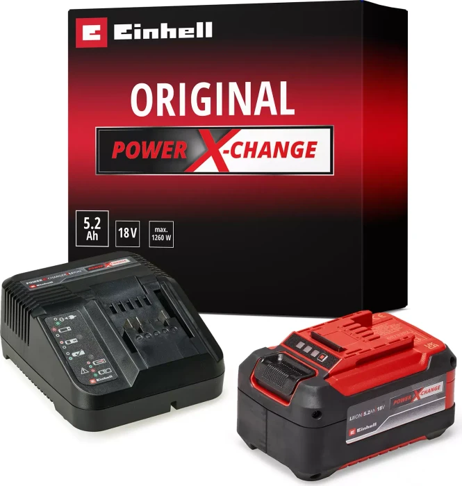 Einhell Power X-Change Starterset 18V, 5.2Ah, Li-Ionen, 1 Akku [5.2Ah] [93.6Wh]