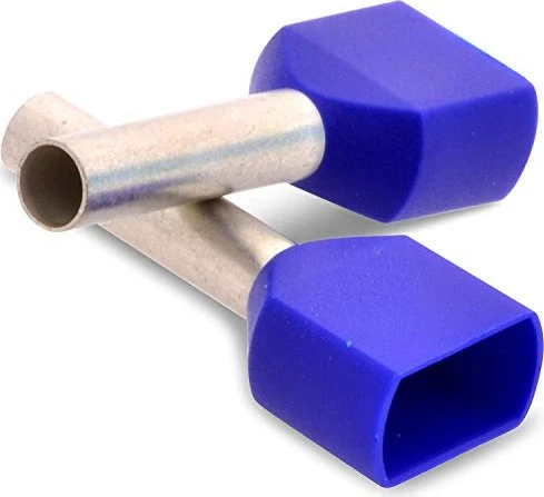 Klauke Isolierte Zwillingsaderendhülsen 2x 2.5mm² blau, 100 Stück