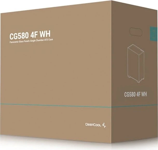 DeepCool CG580 4F WH, weiß, Glasfenster