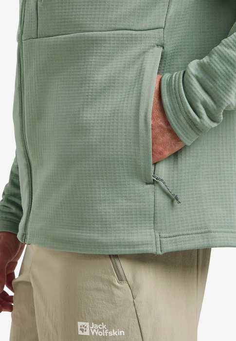 Jack Wolfskin Kolbenberg Hooded FZ Jacke eucalyptus (Herren)