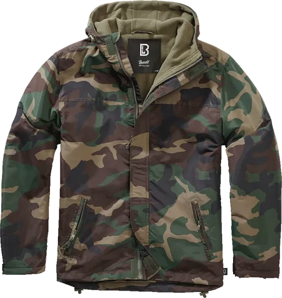 Brandit Windbreaker Frontzip Jacke woodland (Herren)