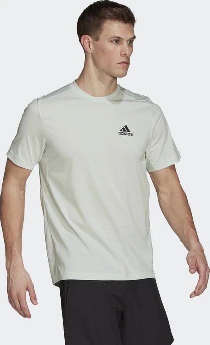 adidas Aeroready Designed 2 Move Feelready Sport Funktionsshirt kurzarm linen green/white (Herren)