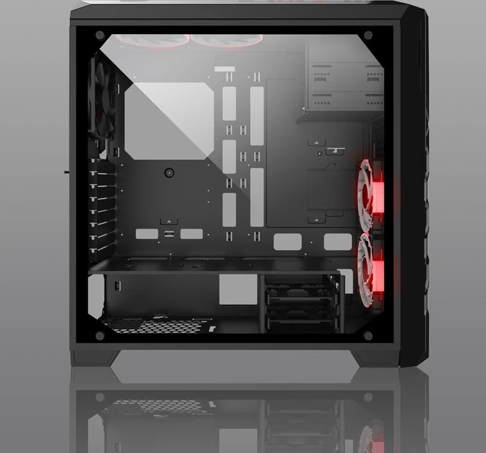 AZZA Storm 6000B, schwarz, Glasfenster