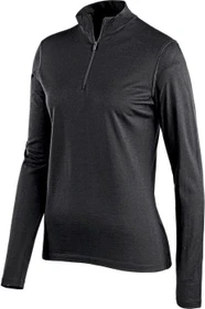 Icebreaker Oasis Half Zip Funktionsshirt langarm schwarz (Damen)
