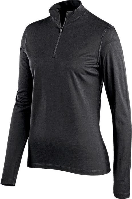 Icebreaker Oasis Half Zip Funktionsshirt langarm schwarz (Damen)