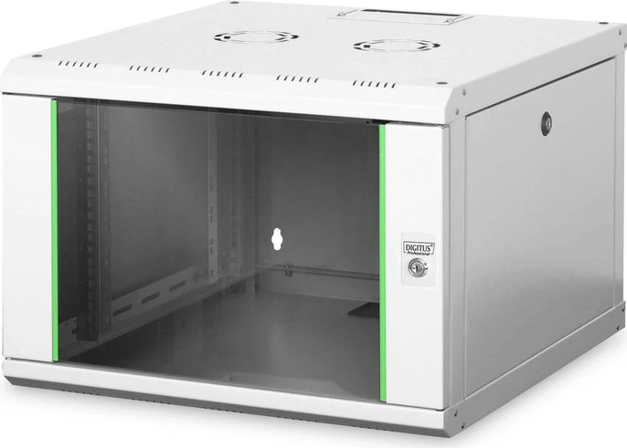 Digitus Professional Unique Serie Wandschrank 7HE, Sicherheitsglastür, IP2X, grau, 600mm tief