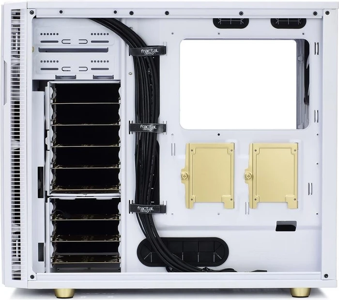 Fractal Design Define R5 White & Gold Limited Edition, Acrylfenster, schallgedämmt