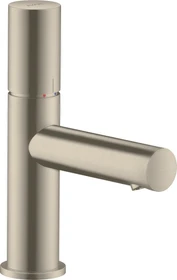 Hansgrohe Axor Uno Waschbeckenarmatur 80 mit Zerogriff und Ablaufgarnitur brushed nickel