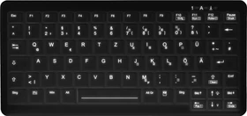 Contour Design Active Key kompakte Hygiene-Tastatur, schwarz, USB, DE (AK-C4110F-U1-B/GE)