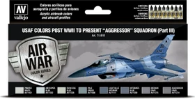 Vallejo Model Air Air War Color Series USAF Colors Post WWII to Present Aggressor Squadron Part 3 Farbset, 8-tlg.