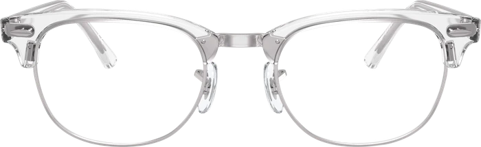Ray-Ban RB5154 Clubmaster Optics 51mm polished white transparent