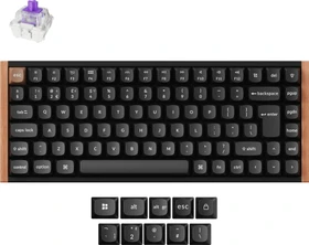 Keychron K2 HE Wireless, Special Edition ISO Black, 75%, PBT, LEDs RGB, Gateron 2.0 Magnetic Nebula, USB/Bluetooth, UK (K2H-F1-UK)