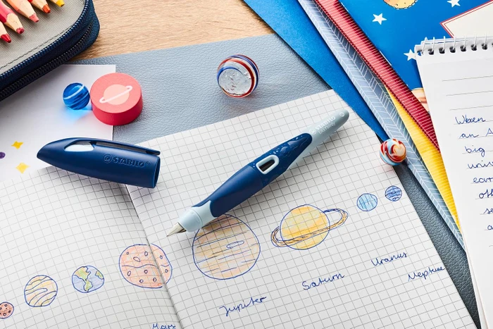 STABILO EASYbirdy 3D DreamWorld blau, rechte Hand, Anfänger, Blister