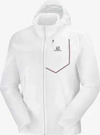 Salomon Bonatti Aero Wind Laufjacke white/cabernet