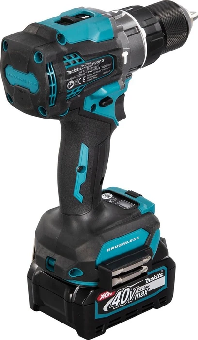 Makita HP001GD201 XGT Akku-Schlagbohrschrauber inkl. MAKPAC + 2 Akkus 2.5Ah