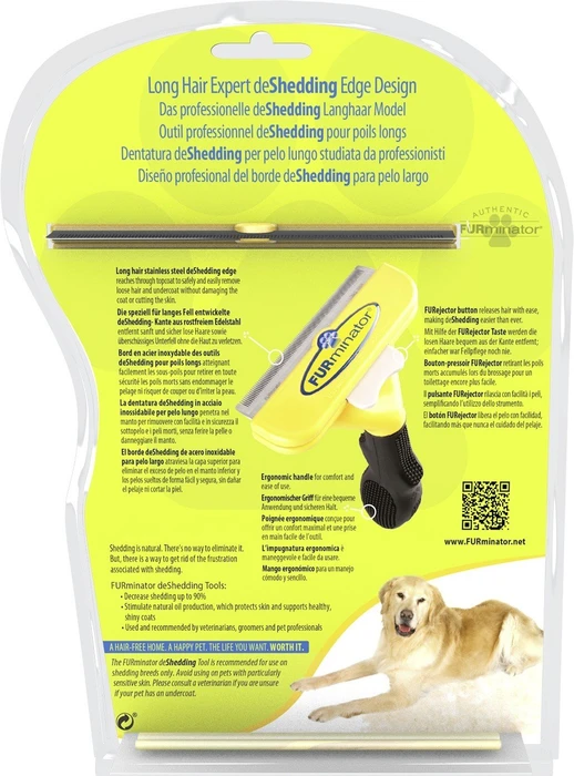 FURminator deShedding Tool für große Hunde mit langem Fell, Version 1